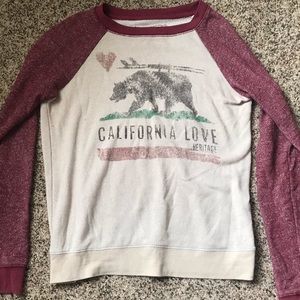 Baseball style long sleeve screen tee